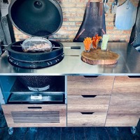 Keraamiline grill Kamado Bono Grande Red